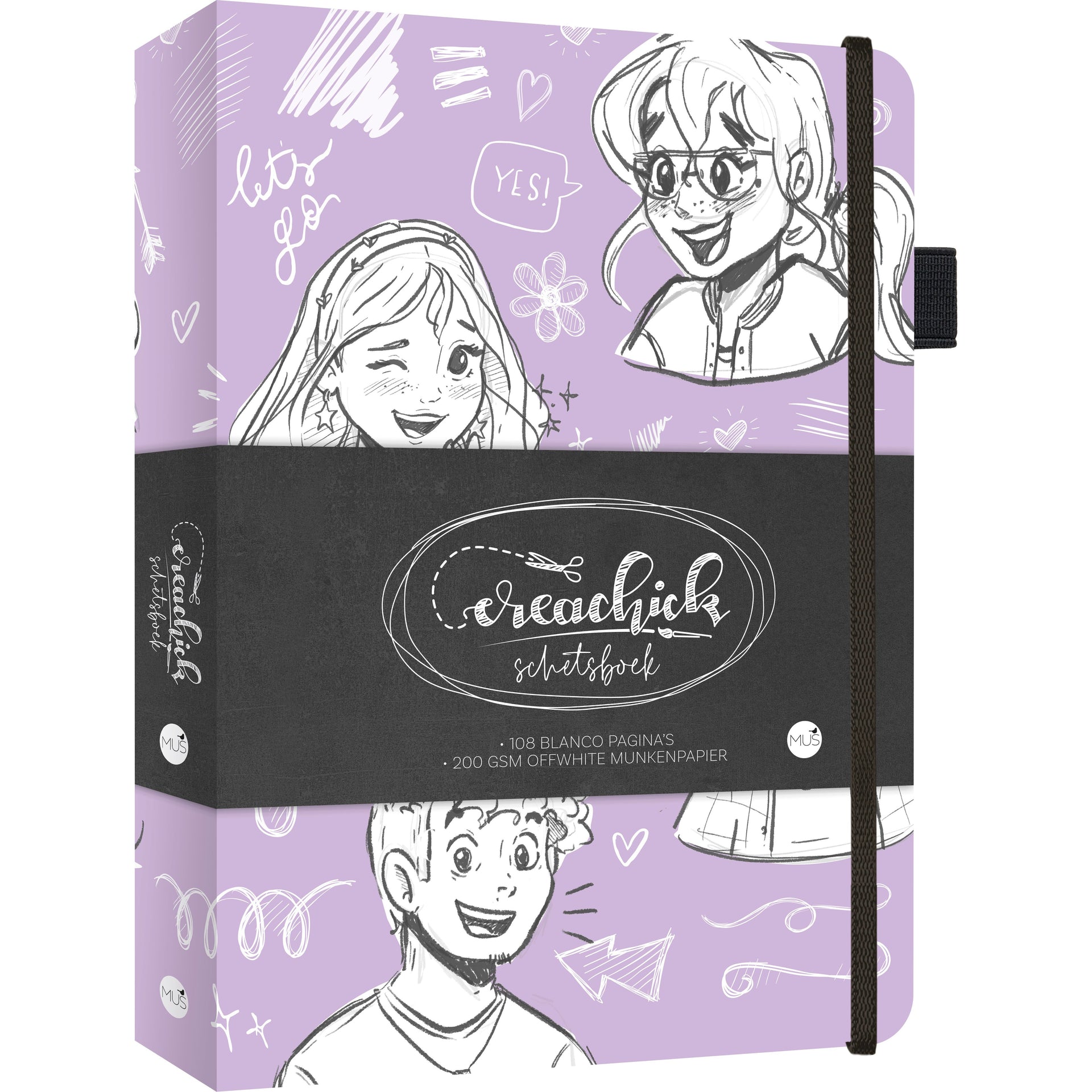 Crea Chick - Carnet de croquis CreaChick Lilas