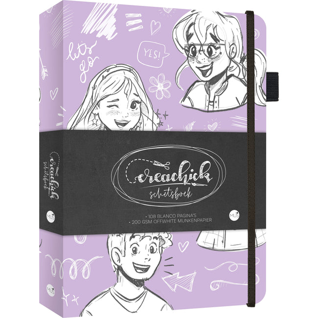 Crea Chick -  Schetsboek creachick lilac