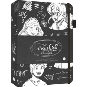 Crea Chick -  Schetsboek creachick black