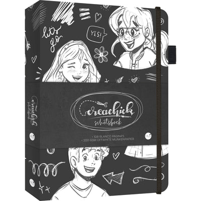 Crea Chick -  Schetsboek creachick black