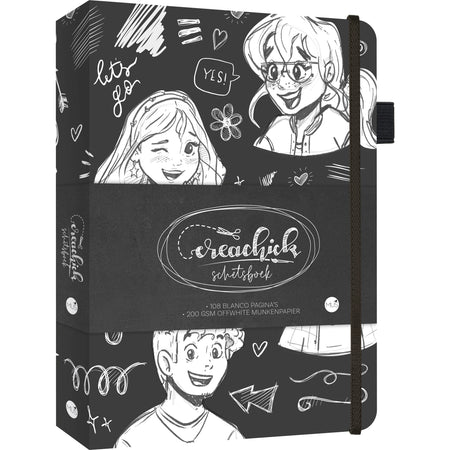 Crea Chick - Skizzenbuch CreaChick Schwarz