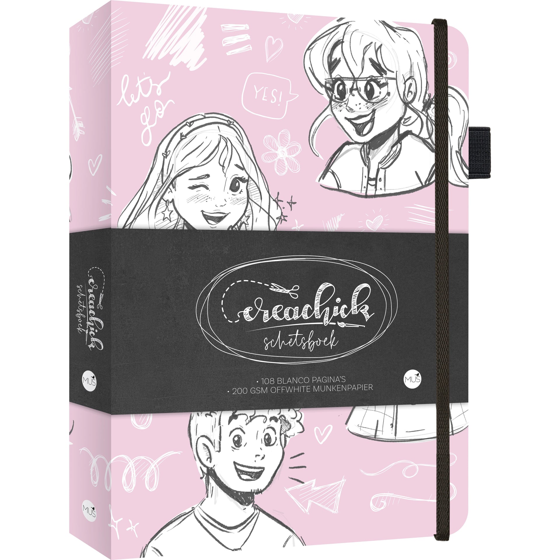 Crea Chick - Carnet de croquis CreaChick Rose