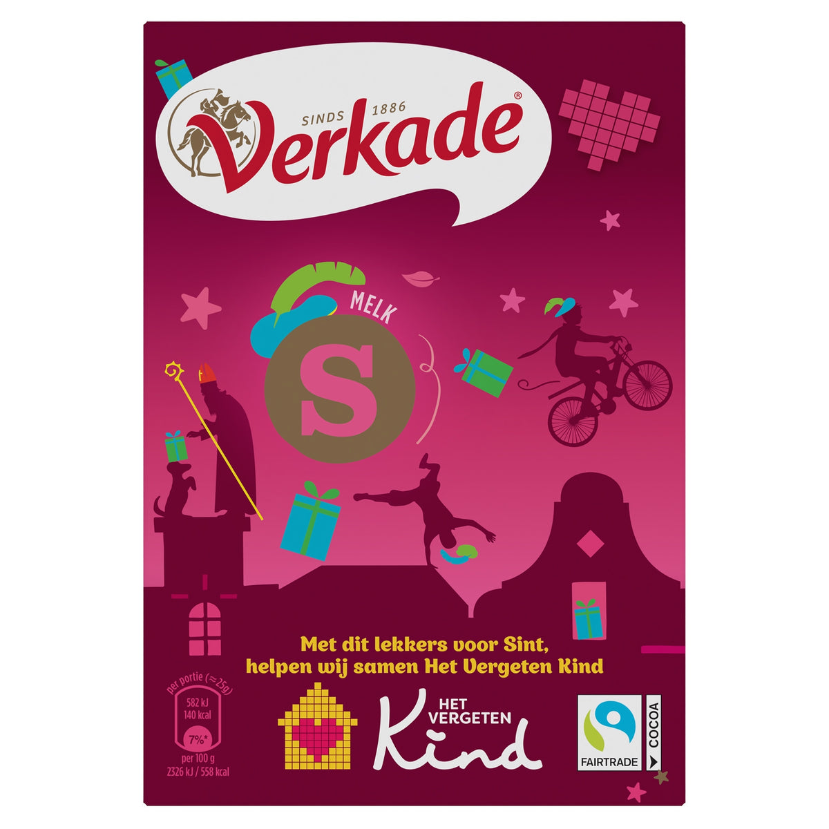 Verkade - Lettre au chocolat au lait s 65 grammes