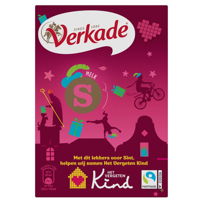 Verkade - Lettre au chocolat au lait s 65 grammes