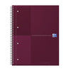 Oxford - Carnet spirale noir oxf international a4+ ligne rouge
