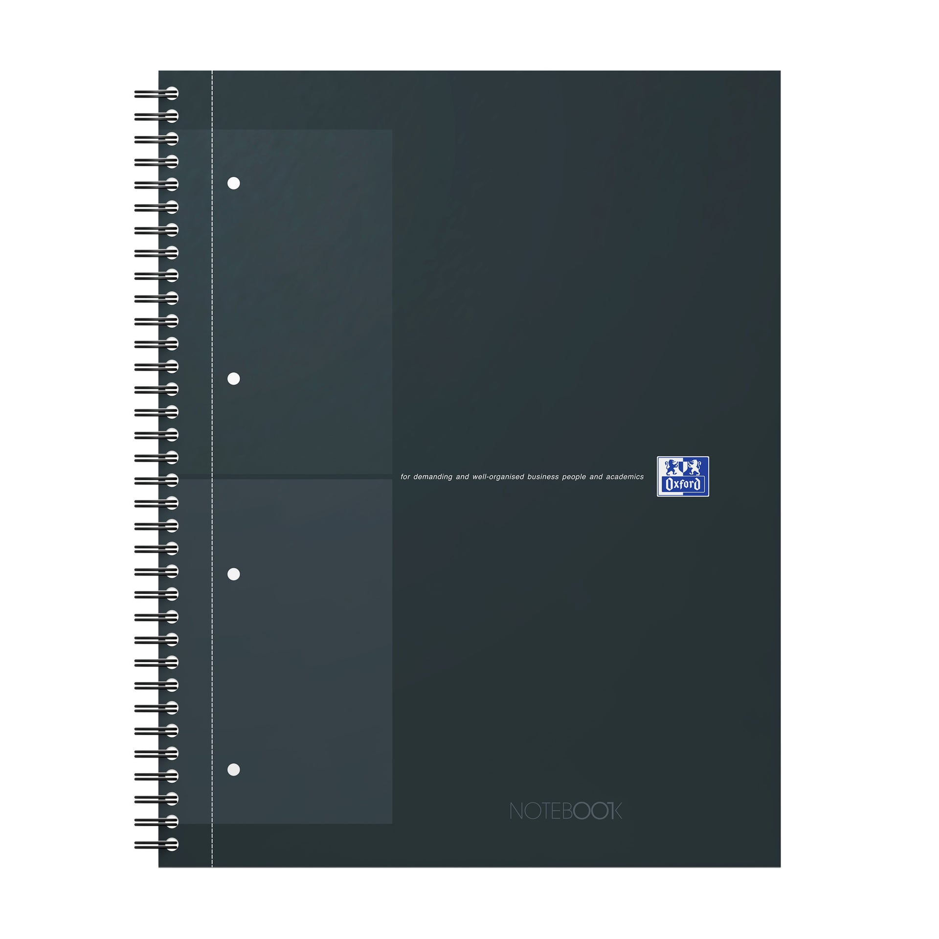 Oxford - Spiral blk oxf international notebk a4+ rt 5x5 noir | 5 pièces