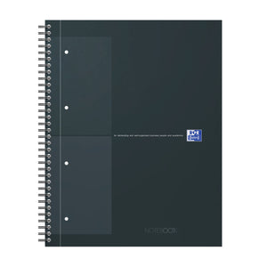 Oxford - Spiral Blk Oxf International Notebk A4+ RT 5x5 Schwarz | 5 Stück