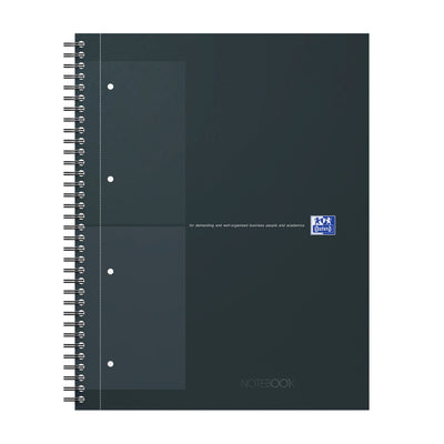 Oxford - Spiral Blk Oxf International Notebk A4+ RT 5x5 Schwarz | 5 Stück