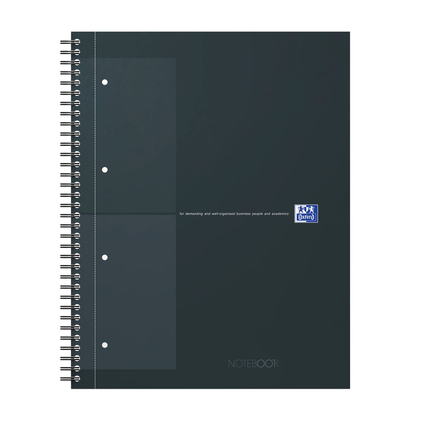 Oxford - Spiral Blk Oxf International Notebk A4+ RT 5x5 Schwarz