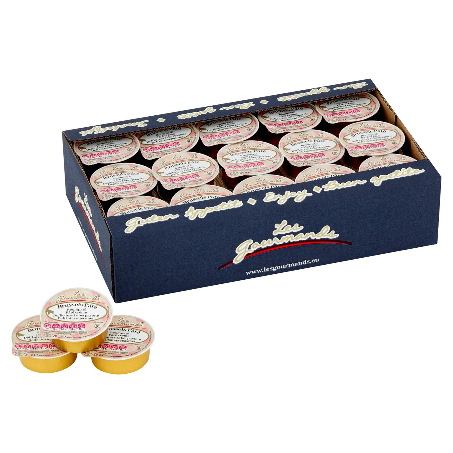 Les Gourmands - Pâté à la crème Bruxelles Coupelles 45x25 grammes
