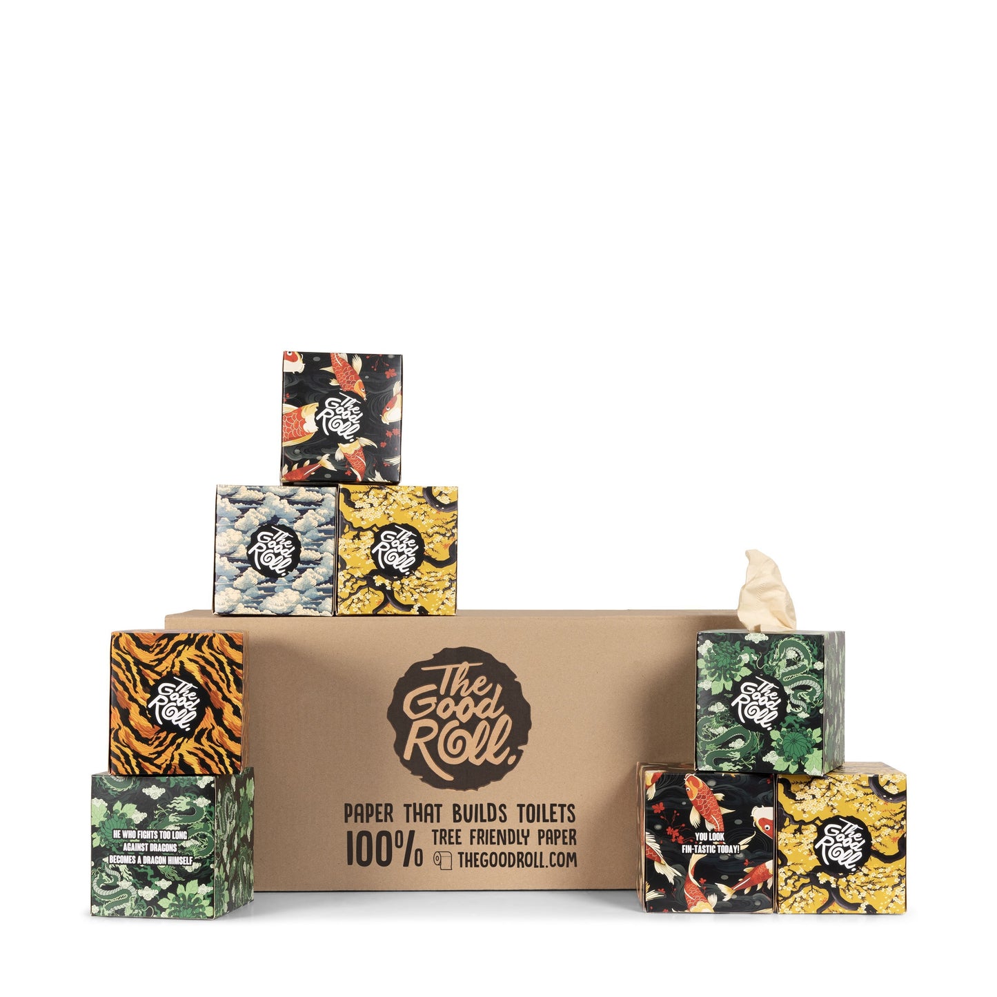 The Good Roll – Gesichtstücher TGR Happy Tissue 3-lagig 60 Blatt