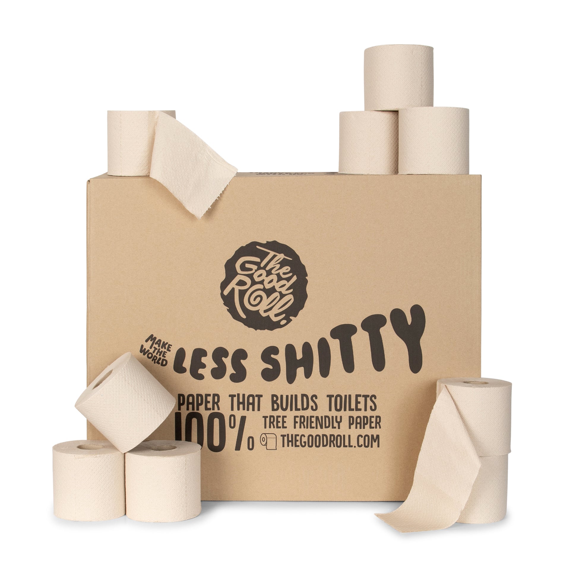 The Good Roll - Papier toilette tgr édition panda nu 2 couches 300 feuilles
