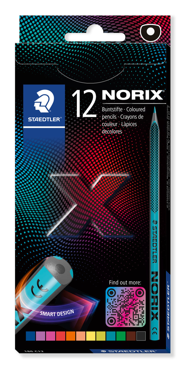 Staedtler - Crayon de couleur Norix set 12 couleurs | 10 pièces