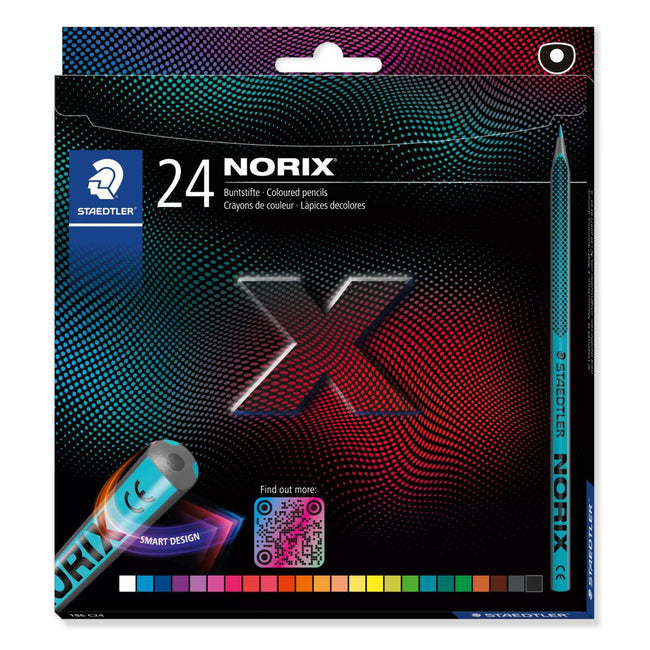 Staedtler - Crayon de couleur Norix set 24 couleurs | 5 pièces