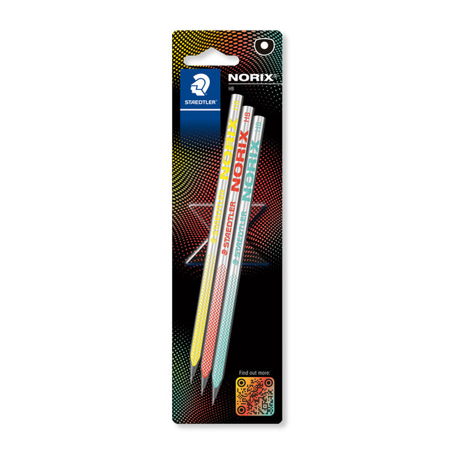 Staedtler - Graphitstift Norix Blister 3 Stück HB | 10 Stück