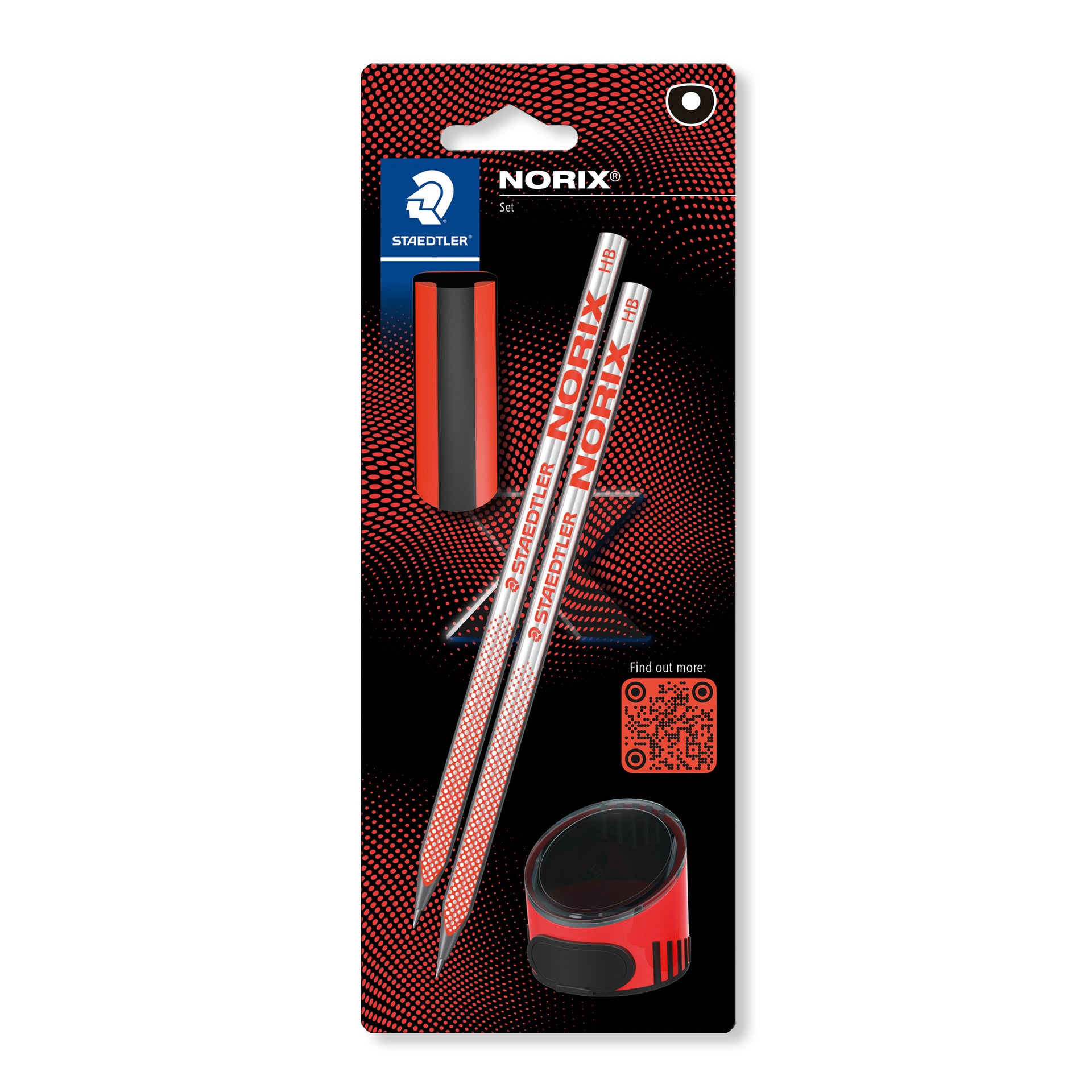 Staedtler -  Grafietpotlood norix blister 2 st hb zwart koraal
