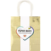 Folia Paper - Sac cadeau folia or kraft 18x21x8cm 7 pièces