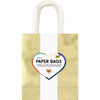 Folia Paper - Sac cadeau Folia or kraft 24x31x12cm 20 pièces