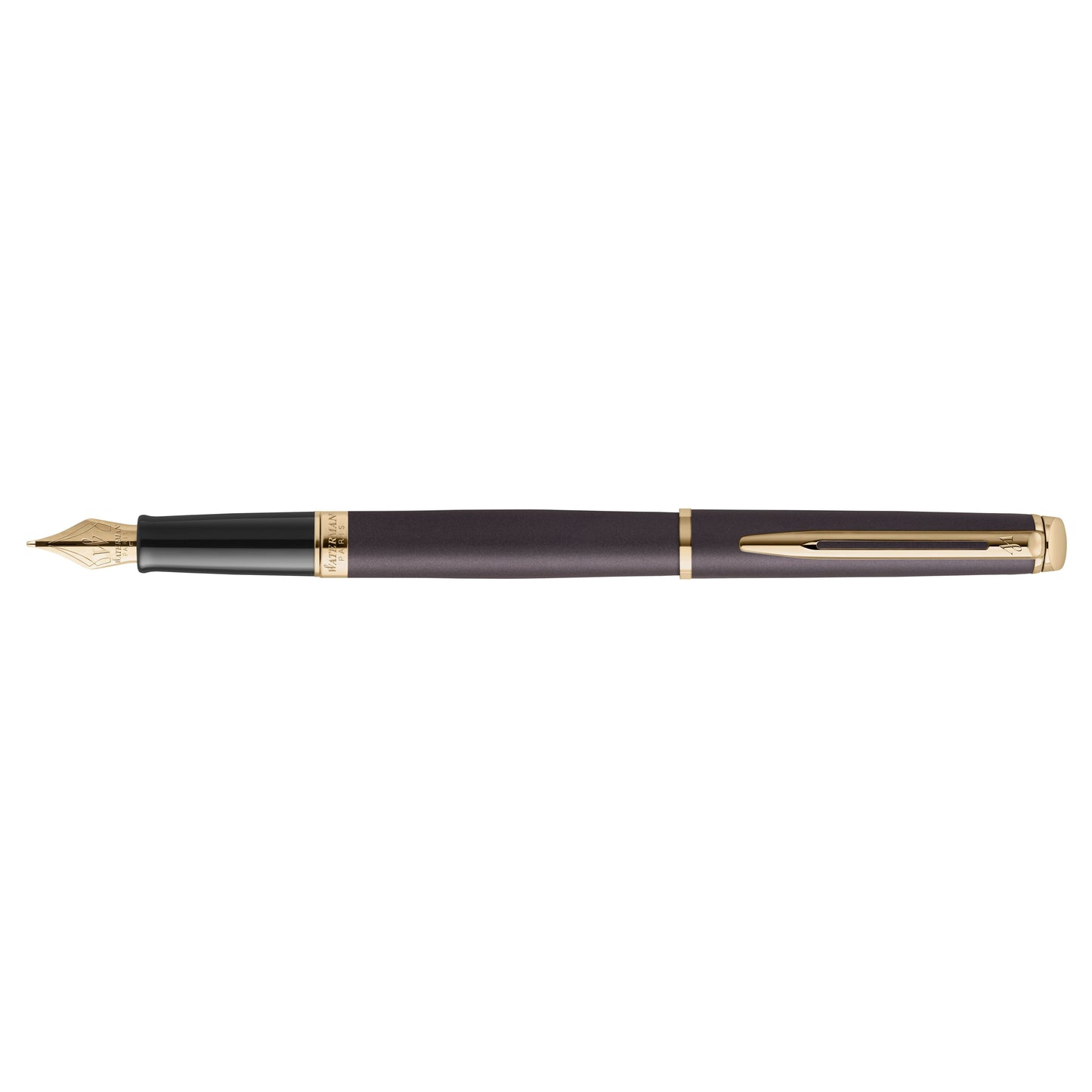 Waterman - Füllfederhalter Hemisp Fashion GT F Metallic Schwarz
