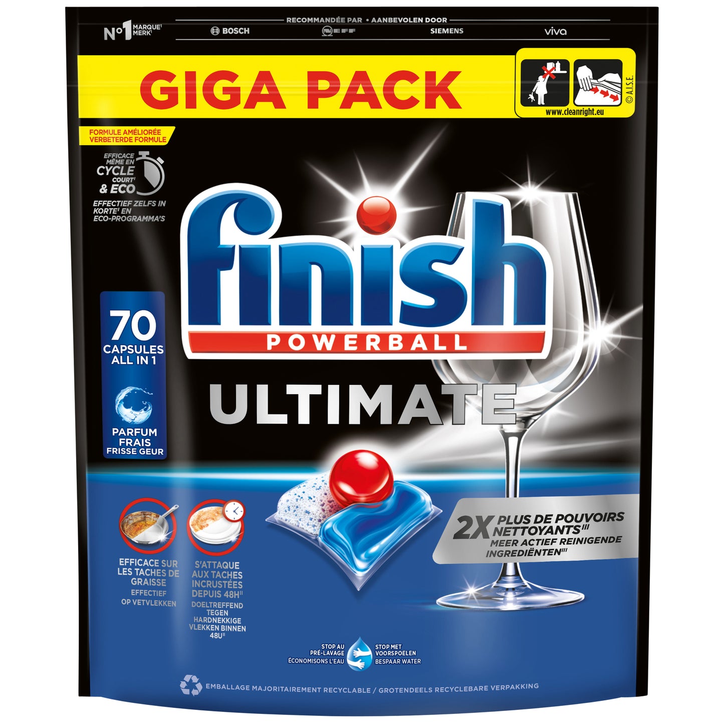 Finish -  Vaatwastabletten  e regular 70