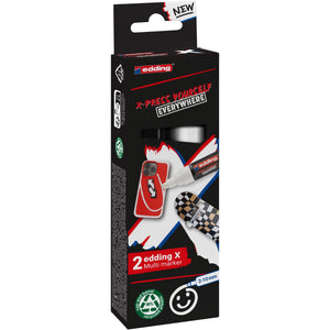 Edding -  6900 x multi m. 2pcs set black en white