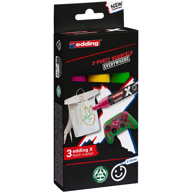 Edding -  6900 x multi m. 3pcs set candy col.
