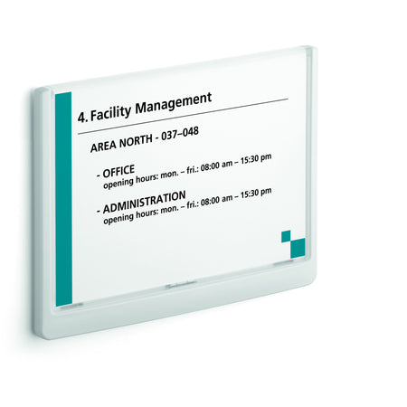 Durable -  Deurbordje  click sign a5 liggend | 5 stuks