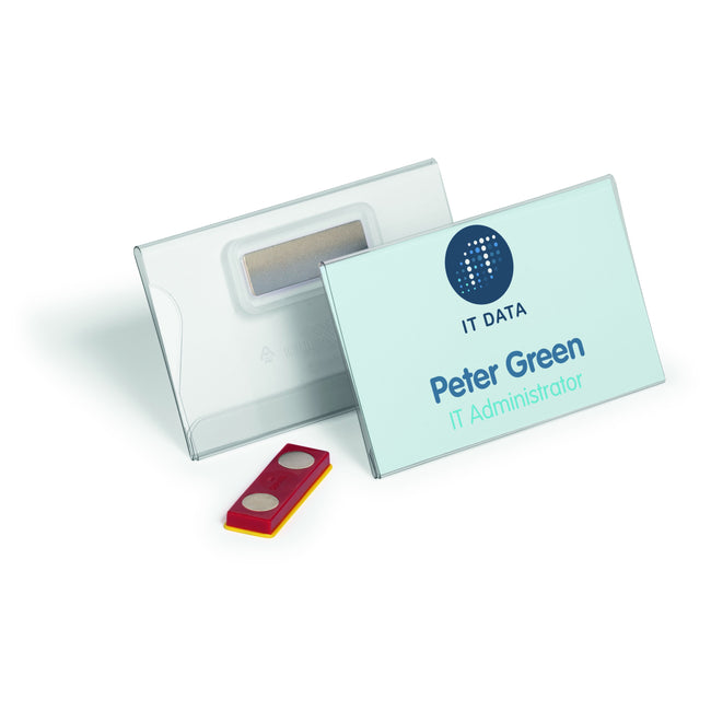 Durable - Badge avec aimant 54x90mm 25 pièces