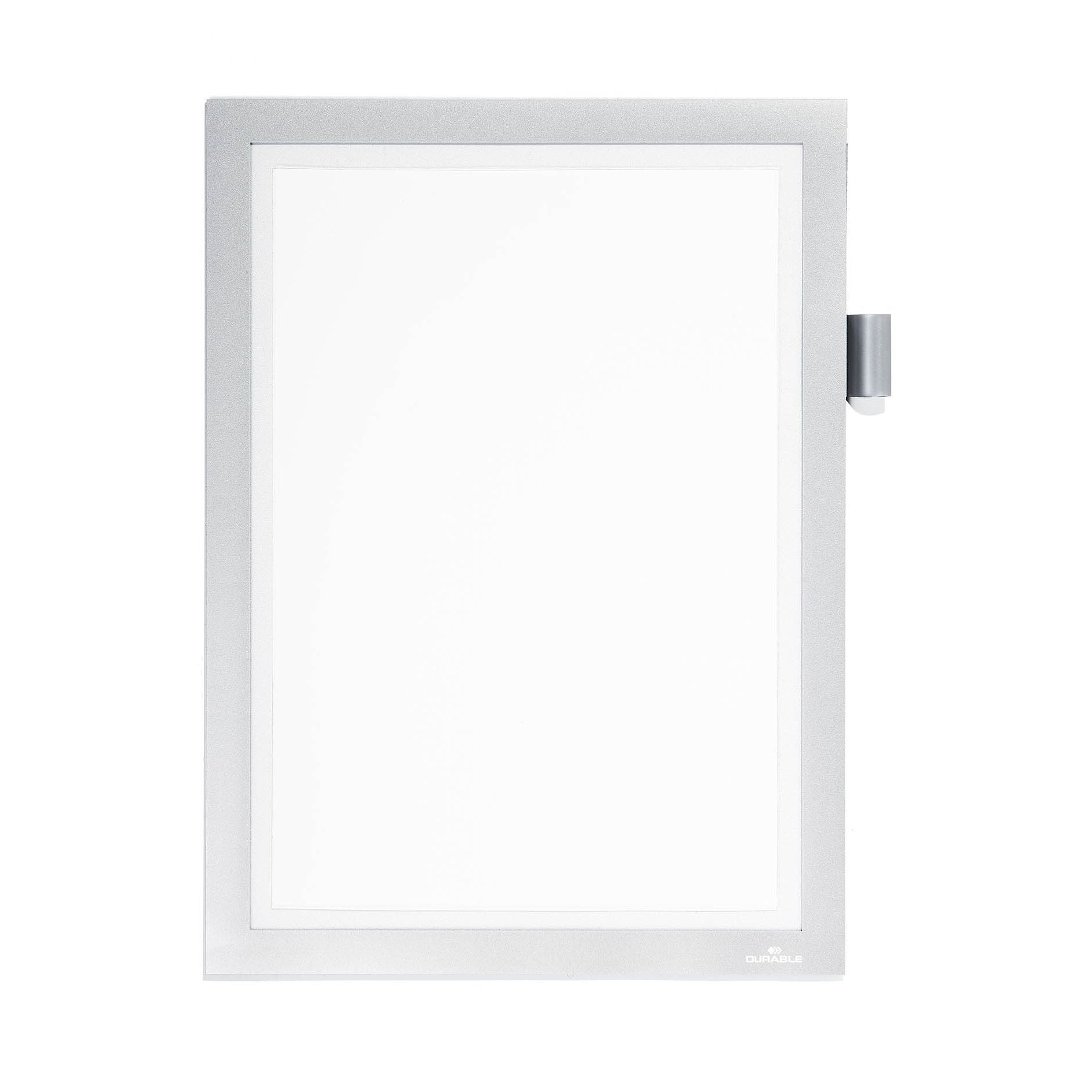 Langlebig – Duraframe magnetische A4-Notiz, silber | 10 Stück