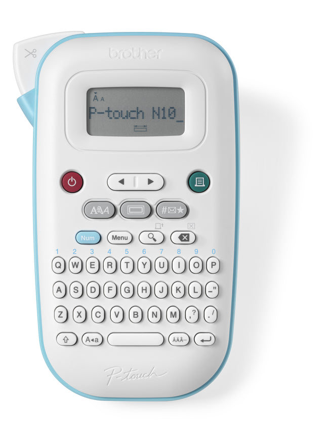 Brother - Imprimante d'étiquettes P-touch Btag PT-N10 portable qwerty 12mm blanc | 3 pièces