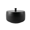 BRASQ - Cendrier de table modèle 1 litre avec couvercle noir