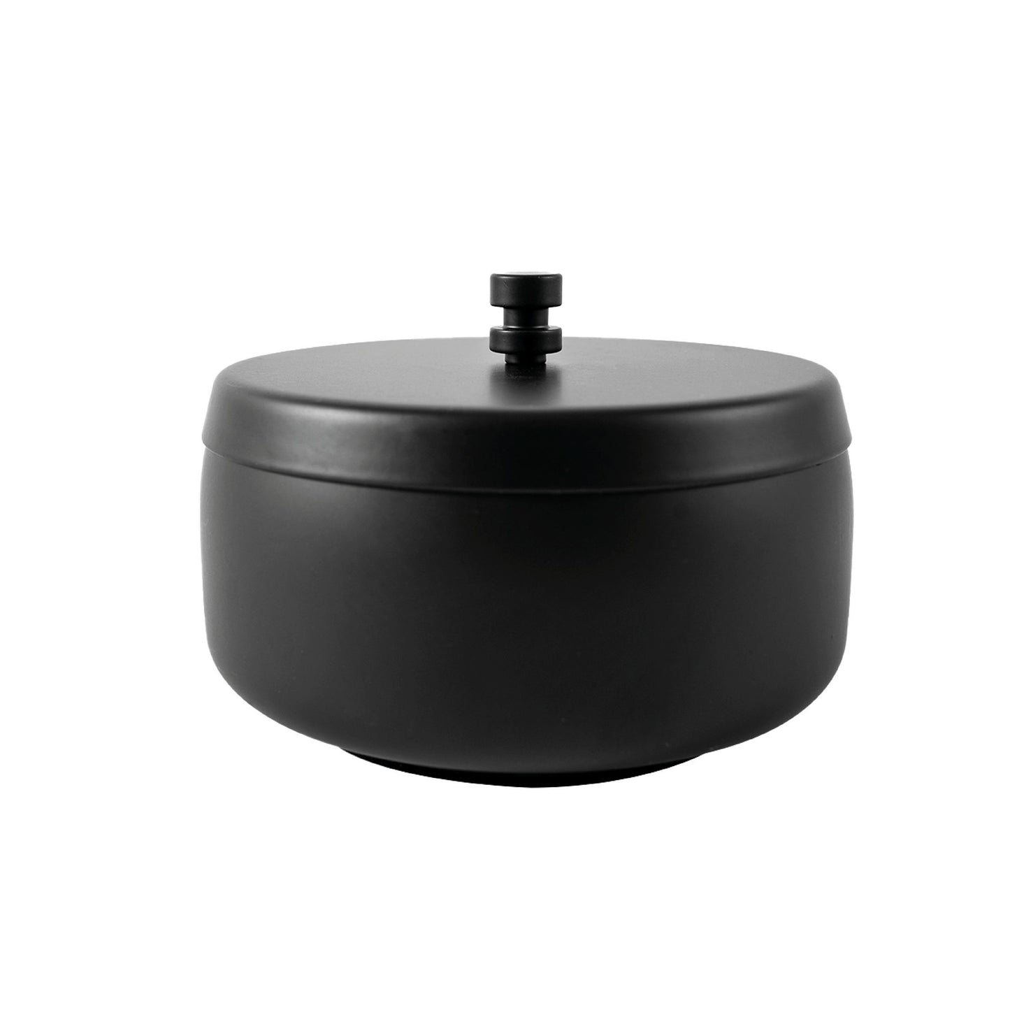 BRASQ - Cendrier de table modèle 1 litre avec couvercle noir