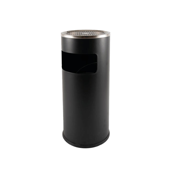 BRASQ - Abfallbehälter mit Aschenbecher 11 Liter at500 schwarz