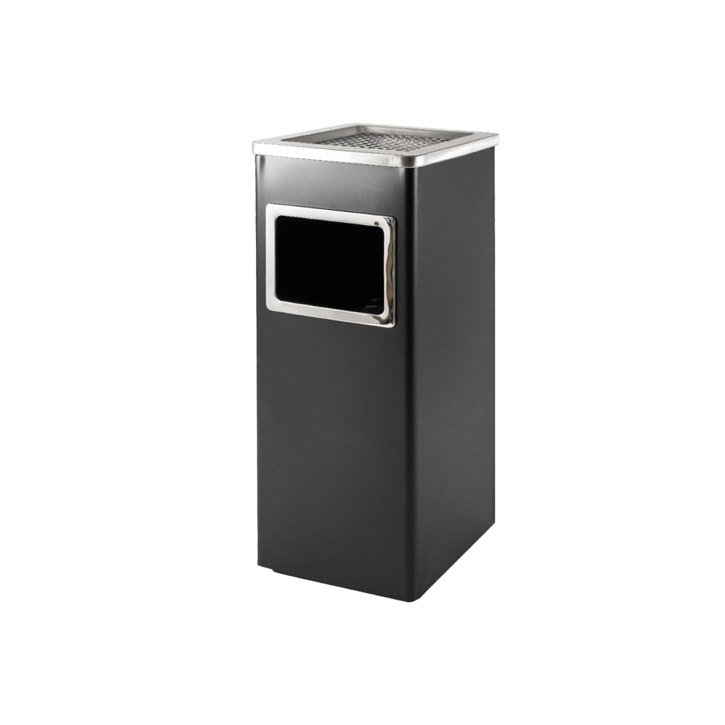 BRASQ - Poubelle avec cendrier 16 litres at600 noir