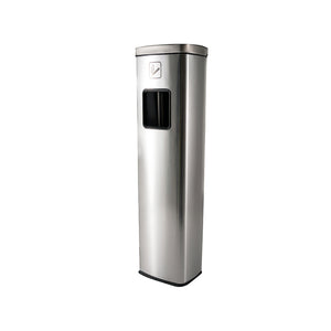 Brasq -  Afvalbak met asbak  20 liter at400 rvs