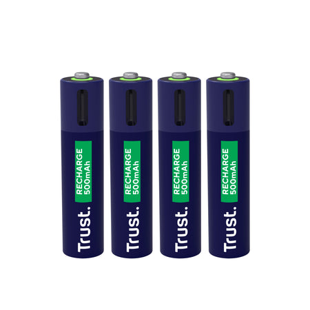 Trust - Batterie USB-C rechargeable AAA 4 pièces