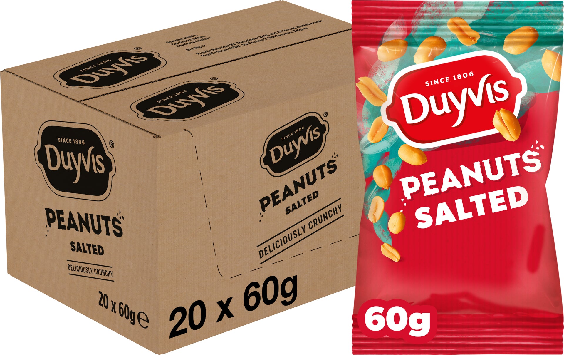 Duyvis -  Pinda  gezouten zak 60gr