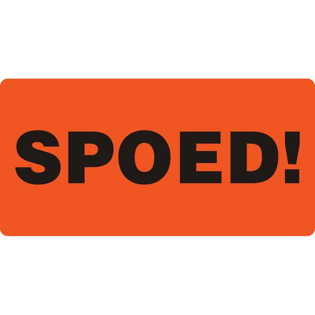 IEZZY - Étiquette d'avertissement d'urgence 500 pièces