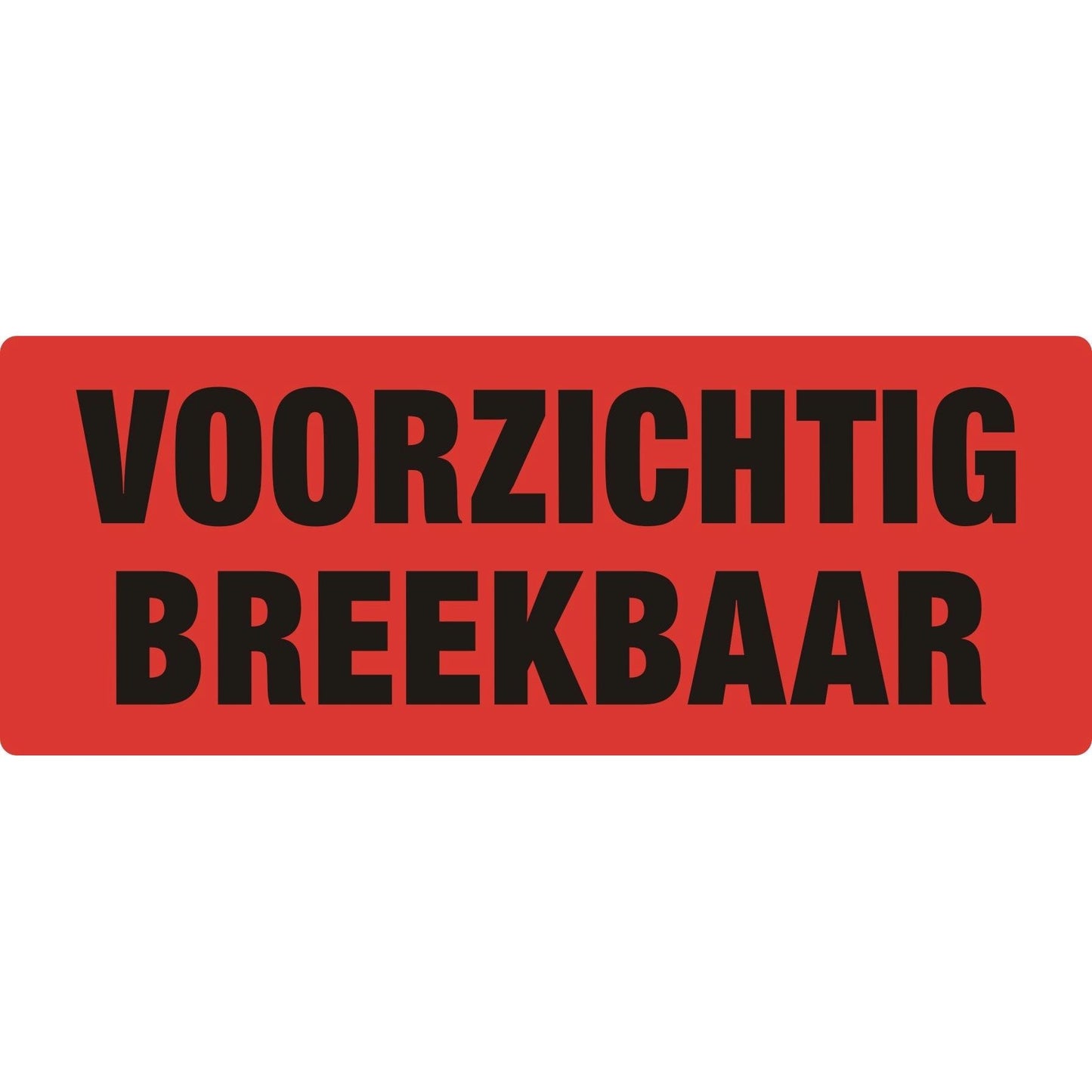 IEZZY - Warnschild vorsichtig zerbrechlich 500 Stück | 10 Stück