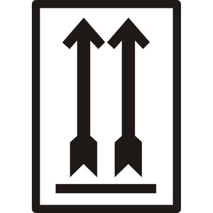 IEZZY - Warnschild schwarzer Pfeil nach oben 500 Stück