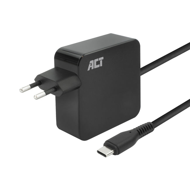 ACT -   USB-C laptoplader 65W met Power Delivery-profielen, 2 meter