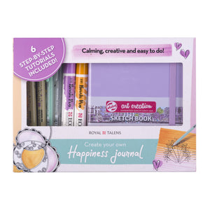 Talens - Set journal royal 8 pièces violet