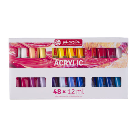 Talens Art Creation - Coffret de création artistique peinture acrylique 48 couleurs