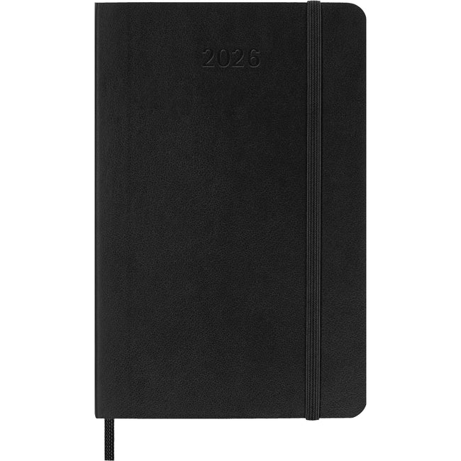 Moleskine - Agenda 2026 msk plan week 7j/1p poche sc noir