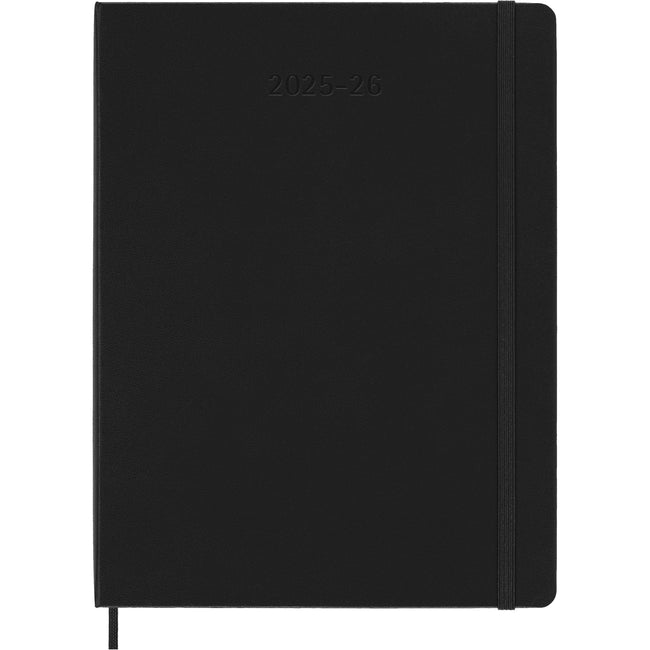 Moleskine - Ag25/26 msk plan semaine 7j/1p xl hc noir