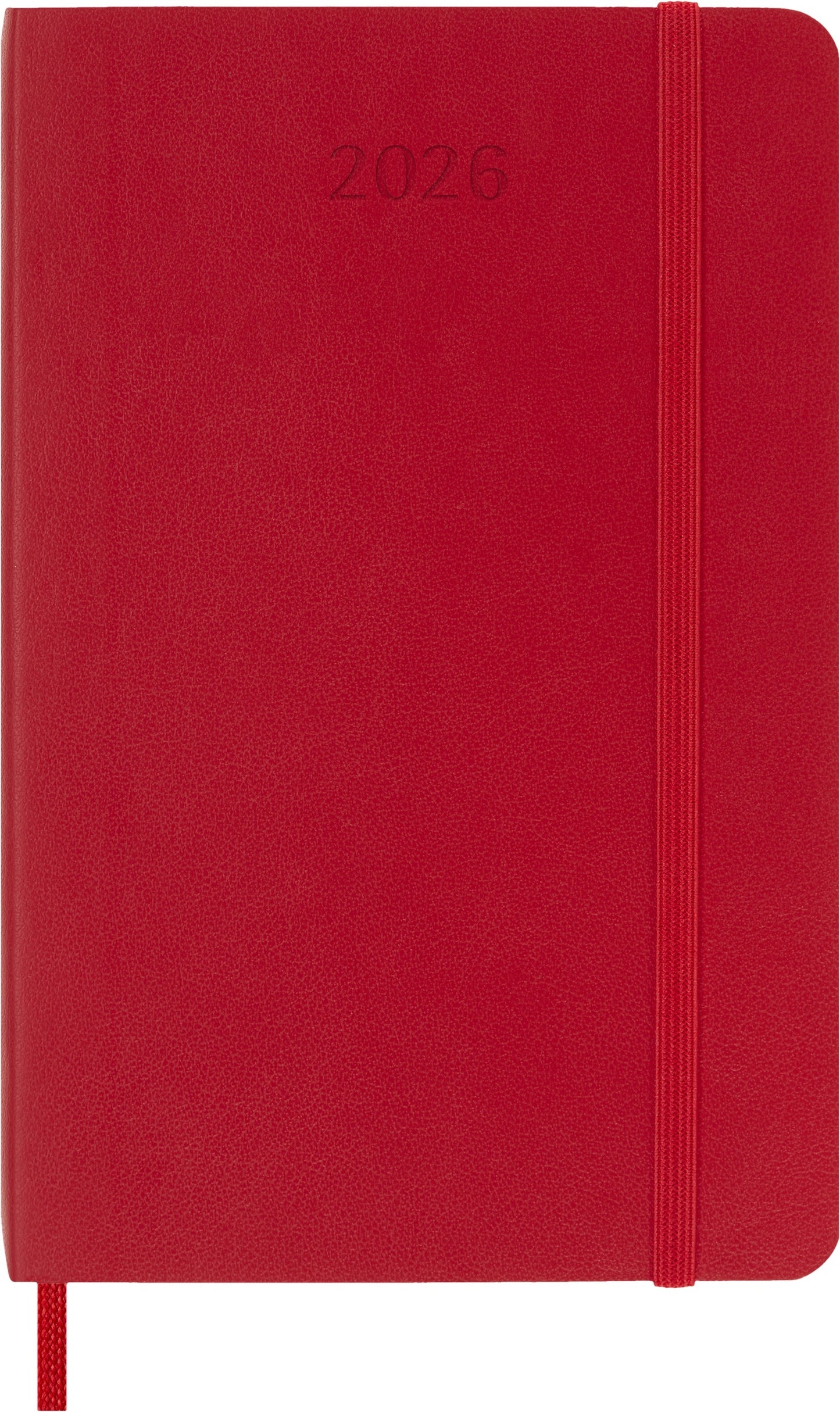 Moleskine - Agenda 2026 msk Plan Woche 7d/1p Pocket SC Scarlet