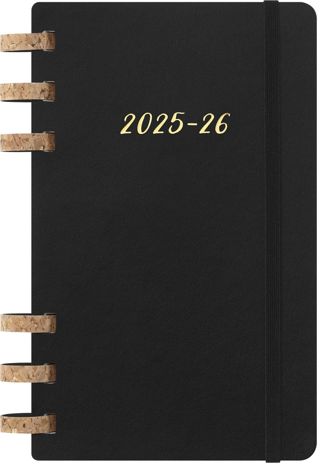 Moleskine - Agenda 2025/2026 12M Académique Semainier 7 jours/1 page Myrtle grand sc noir
