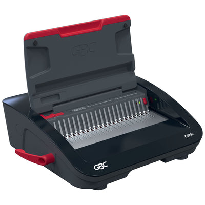GBC -  CombBind CB25E Kambindmachine 390 vel Zwart, Rood