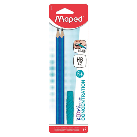 Maped -  Potlood  kidy learn 3 stuks blauw