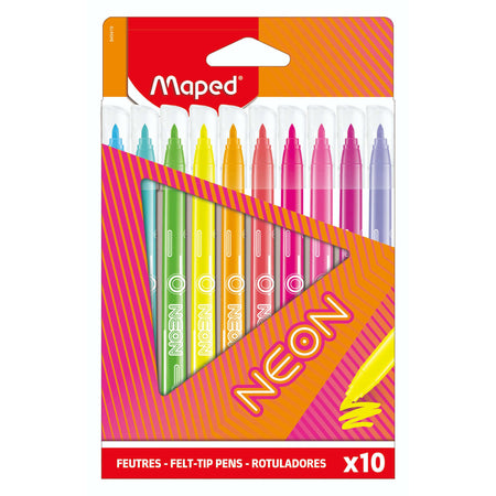 Maped -  Viltstift  neon set 10 kleuren